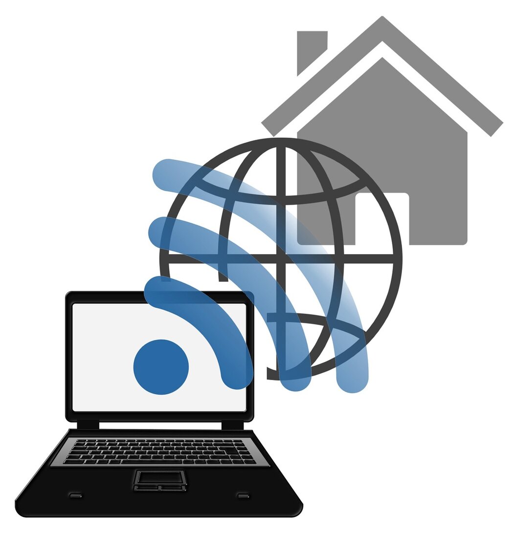 Fernwartungssitzung am PC